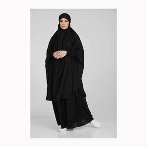 Hot Selling Fashion Women Prayer Abaya Clothing Solid Color Jilbab Suit With Skirt Jilbab Abaya Muslim <b>Dress</b> - Product Image 1