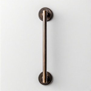 Tirador de puerta adornado de bronce, tirador de puerta de latón Premium con borde real para puertas interiores y exteriores, herrajes de tirador de diseñador de lujo - Product Image 4