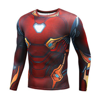 Camisetas de Compresión para Hombre al por Mayor, Deportivas, para Correr, Fitness, Gimnasio, Protección contra Rozaduras, Secado Rápido, Elásticas, Capa Base para Entrenamiento - Product Image 2