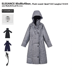 ELEGANCE 80x80x40mm Flush-Mounted Socket with Frame Stylish <b>Raincoat</b> Accessory - Product Image 2