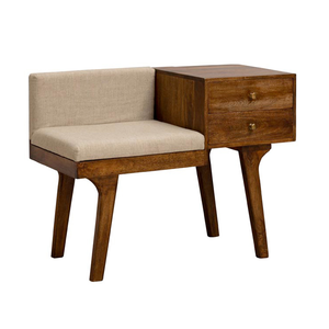 Mobilier moderne en bois de teck massif personnalisé Chaises et armoires simples avec tiroirs de rangement - Product Image 5