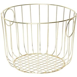 Cesta de Almacenamiento Multiusos de Alambre Dorado de Lujo, Centro de Mesa Moderno, Decoración Elegante para Mesa, Organizador para el Hogar, Pieza Decorativa - Product Image 4