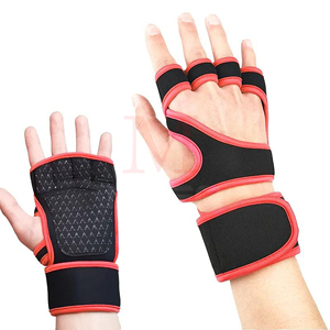 ถุงมือฝึกออกกำลังกายถุงมือยกน้ำหนักแบบไม่มีนิ้วถุงมือเล่นฟิตเนสถุงมือชกมวยถุงมือยกน้ำหนักถุงมือออกกำลังกายป้องกันลื่น - Product Image 2