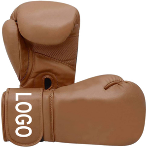 Guantes de boxeo personalizados de fábrica más vendidos Características impermeables de cuero genuino para guantes de boxeo de combate al aire libre Servicio OEM - Product Image 1