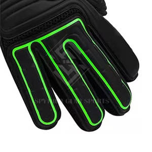 Anti-Slip High Quality <b>Latex</b> Goalkeeper Football Gloves Finger Protection Hook Loop Closure Wholesale OEM Factory Price for <b>Men</b> - Product Image 3