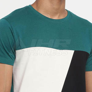 T-shirts à panneaux nouveau style les plus populaires Taille personnalisée 100% coton T-shirt à panneaux de meilleure qualité en stock - Product Image 4