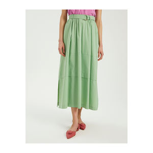 Falda midi con cinturón para mujer BGN S23S469 - Product Image 5