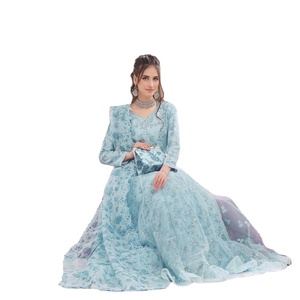 Vestidos paquistaníes cosidos, trajes de 3 piezas de Organza de marca Original de Motis, ropa india y paquistaní de moda para mujer Kurti - Product Image 1