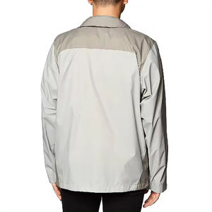 2024 hommes Softshell veste haute qualité coton imperméable vêtements d'extérieur coupe-vent Bomber caractéristiques col montant toile hiver - Product Image 2