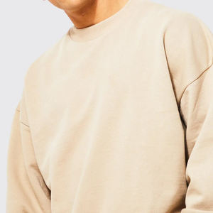 Chándales lisos de talla grande disponibles para hombre, jersey de cuello redondo, sudadera apilada para correr, chándal pesado, ropa informal Unisex - Product Image 3