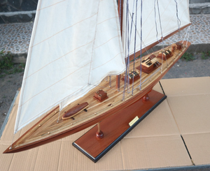 ENDEAVOUR Artisanat en bois artisanal Boîtes en bois décoratives nautiques Signes muraux Bateau à voile fini bois Cadeau mur Unique - Product Image 2