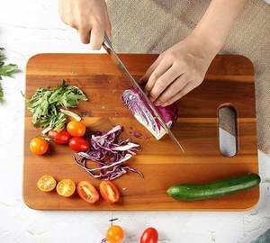 Planche à découper en bois massif pour la vente en gros Planche à découper en bois pour légumes, fruits et fromages Vente en gros d'articles de cuisine de qualité alimentaire - Product Image 1