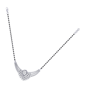 Conjunto de Mangalsutra de Plata de Ley Chapada en Oro con Cadena Ajustable de 43 cm, Piedras de Circonita Cúbica, Joyería Fina de 8.0 g - Product Image 3