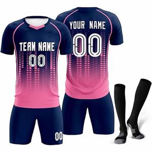Factory Wholesale Soccer Uniforms Sport Wear Classic <b>V</b> <b>Neck</b> 100% Polyester T-shirts Custom Sublimation Football <b>Jersey</b> - Product Image 1