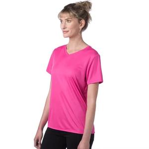 2025 nouveauté couleur personnalisée 100% coton dames T-Shirts été col en V à manches courtes plaine T-Shirt pour avant toile vierge - Product Image 1