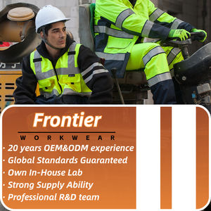 Chaqueta reflectante impermeable de invierno ignífuga y resistente a Frie para la construcción Ropa de trabajo de invierno Parka para seguridad - Product Image 3