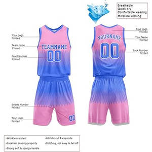 Maillot de basket-ball respirant personnalisé pour enfants hommes femmes adultes ensemble personnalisé pour costume uniforme - Product Image 2