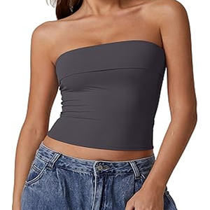 Camiseta sin mangas sexy de estilo coreano, camisetas de mujer, Top corto de vendaje de Club sexy para informal - Product Image 4