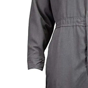 Traje de Trabajo de Seguridad Ignífugo y Transpirable de Algodón Gris con Certificación CE, Ribete Reflectante, Venta al por Mayor de Fábrica OEM, Protección - Product Image 5
