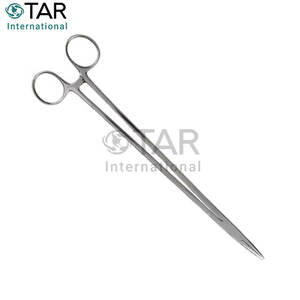 Caja portagujas Blalock de alta calidad, pinzas quirúrgicas rectas de 185mm, abrazadera hemostática de acero inoxidable, instrumentos médicos - Product Image 2