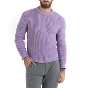 Pull-over à manches longues en coton 100% pour hommes tricots respirants d'hiver avec logo personnalisé sur le devant - Product Image 2