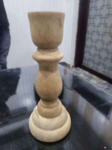 Portavelas de Madera de Mango Hecho a Mano con Serigrafía de 2 Colores para Decoración del Hogar, Regalo de Navidad de la India - Product Image 3