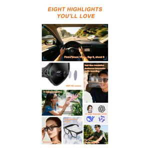 Lunettes intelligentes Xk One Pro Ai avec double caméra 8,0 Mpx, enregistrement vidéo 1080p et application TuneBuds pour la musique et les appels - Product Image 5