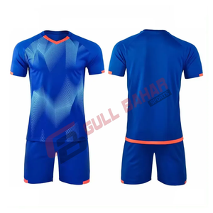 Uniformes de football à logo personnalisables Ensembles unisexes de maillot et de chemise pour entraînement et sport - Product Image 4