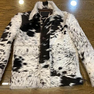 Chaqueta personalizable de piel auténtica de vaca para hombre, color sólido de alta calidad para el invierno - Product Image 4
