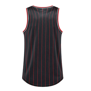 Uniforme de baloncesto de poliéster de alta calidad atractivo sin mangas BSCI nuevo modelo diseño de impresión por sublimación de talla grande disponible - Product Image 3