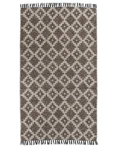 Alfombra de borlas de algodón moderna hecha a mano, alfombra pequeña Bohemia para sala de estar y baño, alfombra Dhurrie tejida a mano - Product Image 2