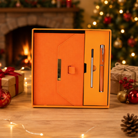 Ensemble de papeterie d'entreprise personnalisé, coffret cadeau de luxe, bloc-notes et stylo, ensemble de 2 pièces avec logo personnalisé