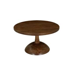 Table basse ronde moderne en bois de manguier massif, écologique, pour la maison, le salon, la salle à manger - Product Image 1