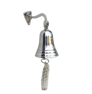 Beautifully Designed Brass Ship Bell Chrome Plated Best Indian Supplier Customized Brass Wall Mount Bell Home Decor <b>Gifts</b> - Product Image 1