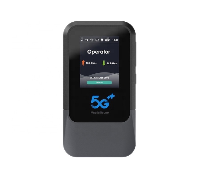 OEM M52 Portable 5G MiFi Hotspot WiFi6 LCD/LED 5G SA/NSA 4000mAh Battery Pocket Size OTA 5G ESIM Router