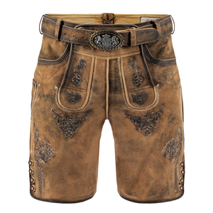 Pantalones cortos bávaros tradicionales para hombre de primera calidad - Product Image 1