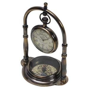 เข็มทิศทองเหลืองโบราณสีดำสำหรับตกแต่งบ้านดีไซน์มินิมอลโต๊ะน้ำหนักเบาสำหรับการตกแต่งภายในห้องนั่งเล่น - Product Image 4