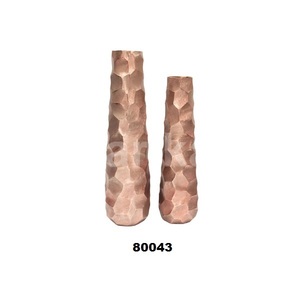 High Quality 2 Pcs Metal Flower <b>Vases</b> With <b>Copper</b> Finished for Home Living Room & Bed Room Decor - Product Image 1