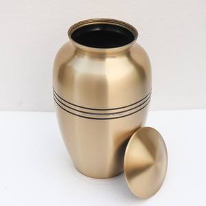 High Quality Brass Cremation Urn Adults Custom <b>Engraved</b> Birds Going Home Flowers Human Ashes Funeral-Printed Funeral Supplies - Product Image 4