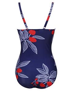 Tankini Trajes de baño Cuello alto Halter Barriga Tallas grandes Baño Sol Nuevas mujeres sexy Traje de baño con estampado floral de gran tamaño - Product Image 3