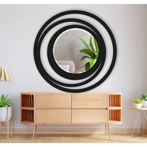 En vente Art décoratif, miroir géométrique en métal, décoration murale miroir moderne, miroir mural rond moderne en métal, art rond en métal - Product Image 4