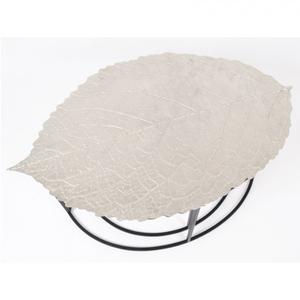 Mesa de centro con forma de hoja de New Look, mesa central de baja altura superior Ovalada para muebles de sala de estar y dormitorio - Product Image 2