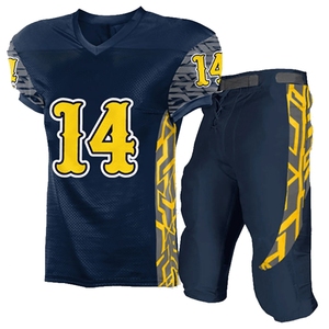 Uniformes de fútbol americano de alta calidad, conjunto de ropa deportiva de poliéster personalizado, talla XL, manga corta transpirable, más diseño impreso - Product Image 5