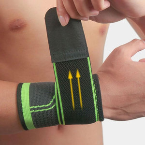 Muñequeras de neopreno de última llegada en colores personalizados 100% algodón gimnasio equipo de entrenamiento físico nuevo estilo Logotipo de levantamiento de pesas - Product Image 5