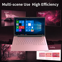 DIXIANG Laptop Economico da 14 Pollici Oro Rosa con Intel Celeron N3350, Grafica UHD, Pannello TN per Call Center e Inserimento Dati