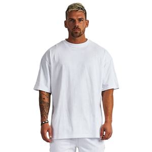 T-shirt Unisexe Grande Taille en Jersey Lourd à Motif Uni Respirant et de Haute Qualité pour Hommes – Vente en Gros - Product Image 1