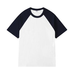 Camiseta informal de manga corta para hombre con cuello redondo de Algodón 100% con logotipo personalizado, camiseta en blanco con estampado liso de punto de 200g para hombre - Product Image 2