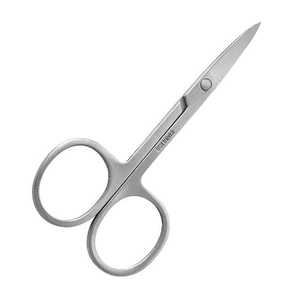 Venta al por mayor de acero inoxidable con revestimiento de titanio 3,5 pulgadas Mini tijeras para cutículas de uñas con logotipo de color personalizado - Product Image 2