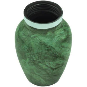 โกศเผาศพโลหะเคลือบเงาสีเขียวพร้อมสีและขนาดที่กําหนดเองสําหรับบ้านในราคาขายส่งและราคาถูก - Product Image 2