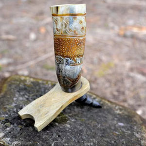 Cuerno vikingo para beber de alta calidad, nuevo diseño sostenible, cuerno de cerveza pulido para fiestas navideñas, náutico - Product Image 1